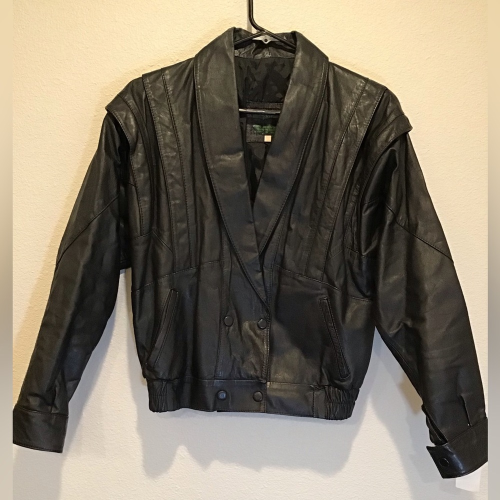 Vintage Genuine Leather Jacket, made in Mexico